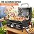 QuliMetal Table Top Grill Portable Griddle with Hood Non-Stick Flat Top Grill Griddle Propane Grill with Carry Bag 17 Inch,15,000 BTU,268 Sq,304 Stainless Steel Burner,for Outdoor Camping Tailgating