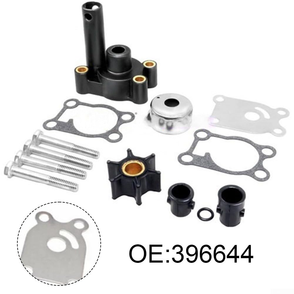 Set di ruote per motore fuoribordo in plastica e metallo, 2-8 CV | OE 396644, adatto per Johnson per evinrude, previene il surriscaldamento, parti complete, raffreddamento efficiente