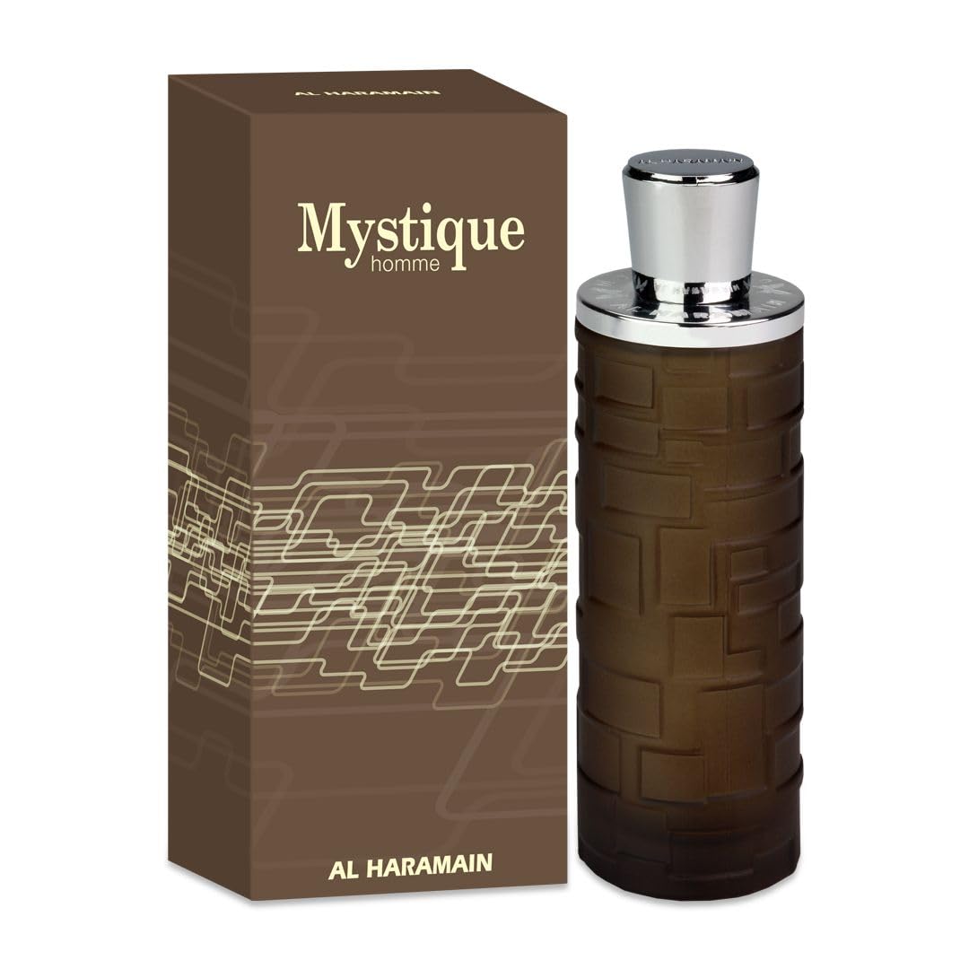 Al Haramain Mystique Homme Spray 100ml | Men’s Eau de Toilette | Spicy Fresh Fragrance with Citrus, Woody & Aromatic Notes | Long-Lasting Masculine Cologne | Premium Arabic Perfume | Gift for Men