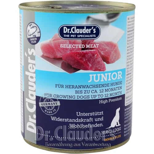 Produktbild von Dr Clauder Selected Meat Junior Nassfutter für Hunde - 6 x 800 g