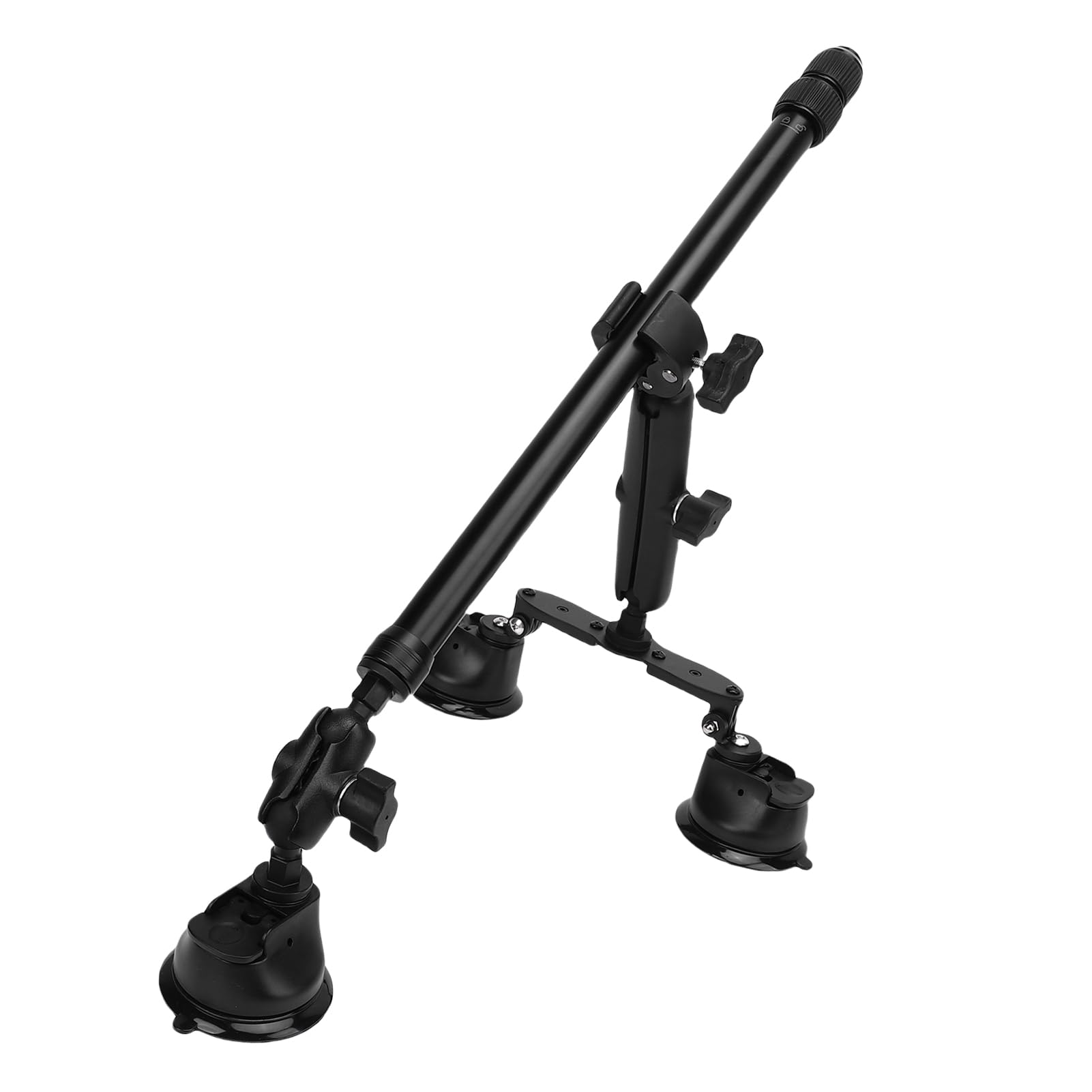 Dilwe Soporte para Coche con Ventosa, Palo Selfie Ajustable, Soporte Versátil para Serie X, Se Extiende de 45 a 120 Cm, para Fotografía de Vehículos y Exteriores