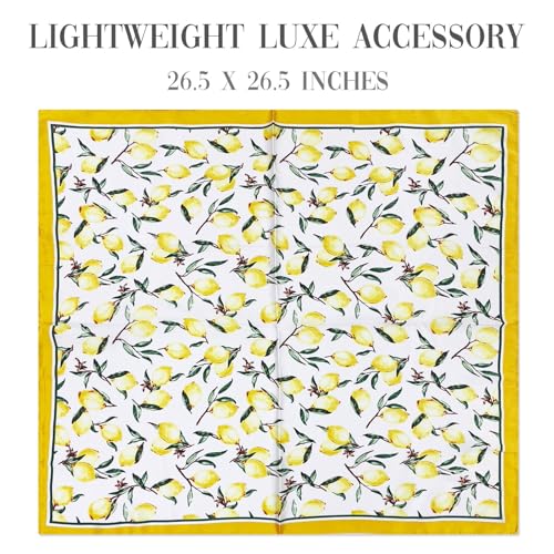 allydrew Satin Neckerchief Square Scarf 26.5 x 26.5 Inches2