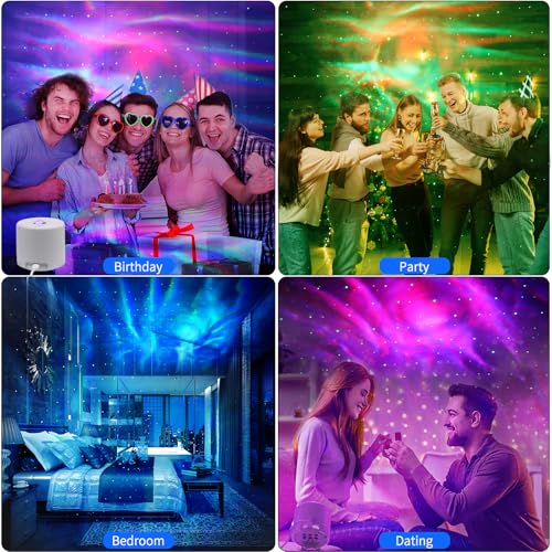 Image of Star Projector, Galaxy Projector, Remote Control & Timer Galaxy Light, LED Nebula Night Light Projector for Adults Bedroom Decoration, Party, Birthday, Christmas,Valentine's Day,Room Decor