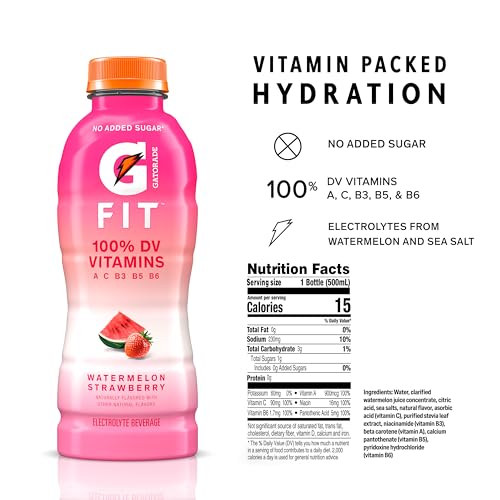 Gatorade Fit Electrolyte Beverage, Healthy Real Hydration, Watermelon Strawberry thumb #2