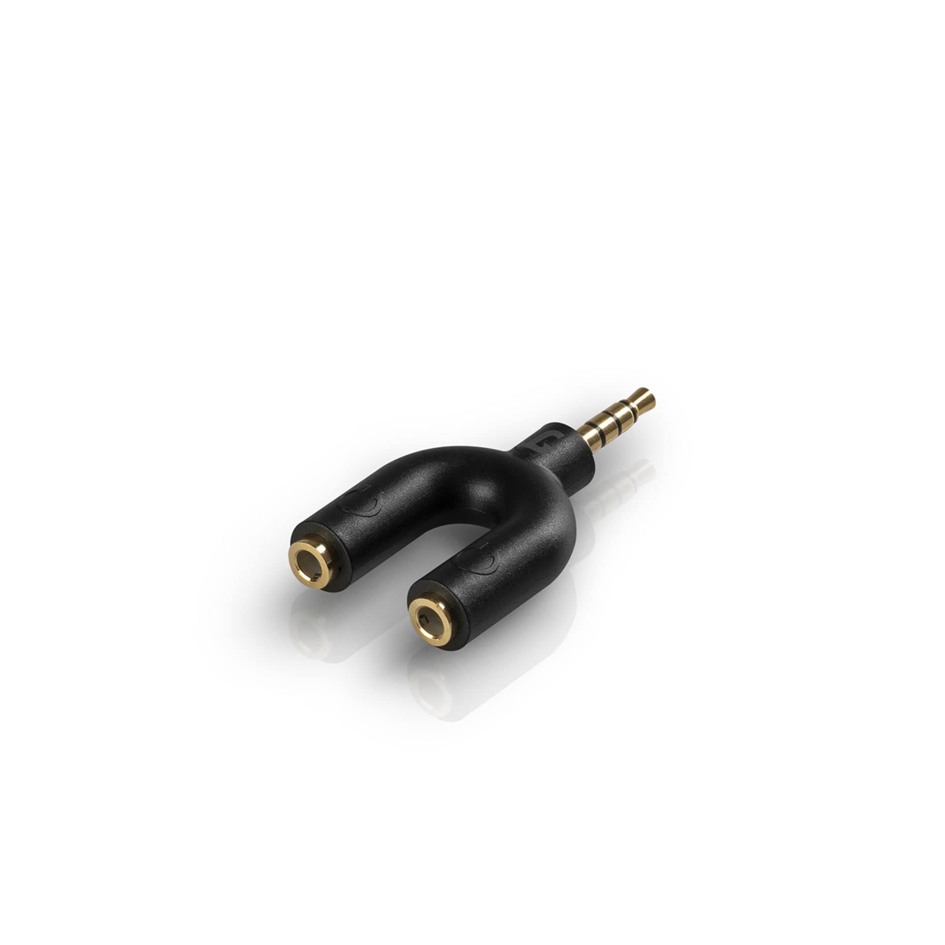 Teufel Audio Kopfhörer Adapter Y-Splitter 3,5-mm-Klinke – schwarz