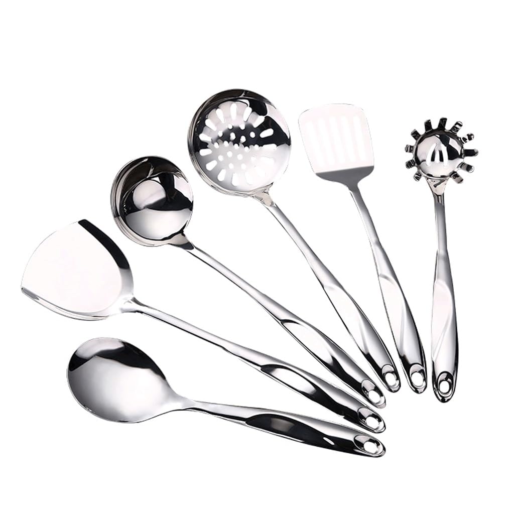 MYUYEE Kitchenware Set Ceramic Stainless Steel Kitchenware Stainless Steel Cooking Spoon Spatula Gift Set