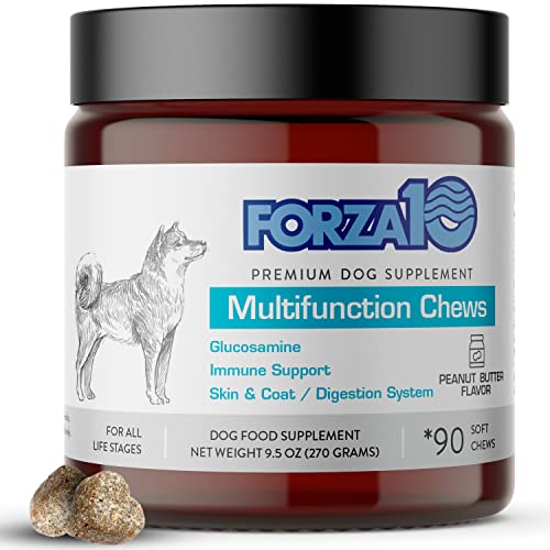 Forza10 Dog Vitamins Supplements Dog Multivitamin Chews Pet Vitamins for Dogs Peanut Butter Flavor Dog Supplement Multivitamin for Dogs Senior Dog  Puppy Vitamins Small to Large Breeds 90 Ct  Cucciolini Doodles Forza10 dog vitamins supplements dog multivitamin chews pet vitamins for dogs peanut butter flavor dog supplement multivitamin for dogs senior dog  puppy vitamins small to large breeds 90 ct   cucciolini doodles