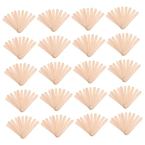 OUNONA Professional Clinic Tool 20packs Wooden Tongue Depressors Made for Easy Examination and Storage
