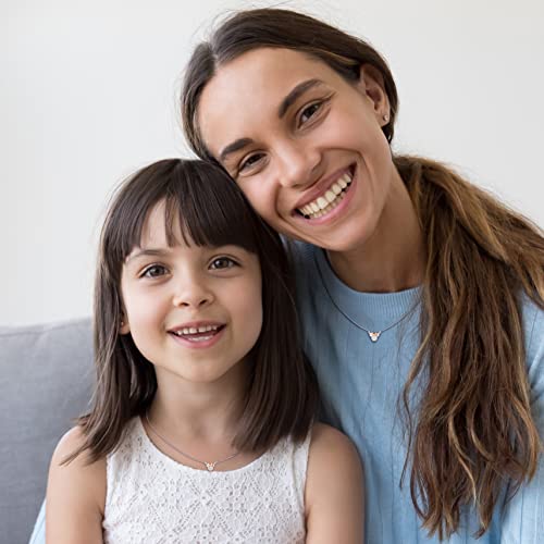 Disney Minnie Mouse Silver Plated Cubic Zirconia Mommy & Me Necklace Set - Minnie Mouse Necklace for Mom and Daughter Jewelry2