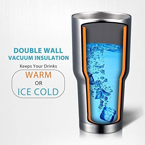 30 oz Tumbler, Double Wall Stainless Steel Insulated Travel Mug with Lid for Hot Beverage and Cool Drink … - Image 2