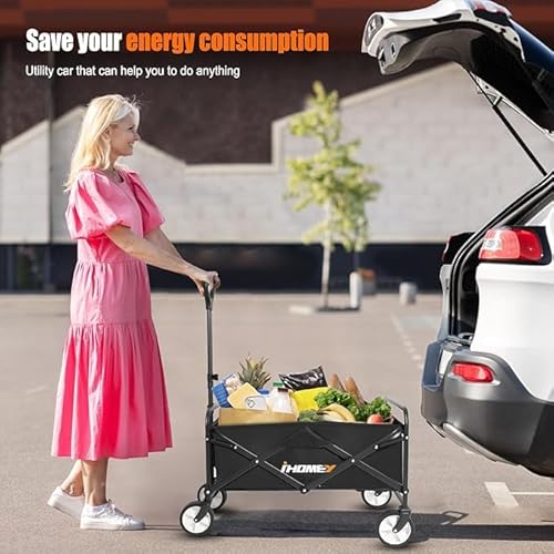 Ihomey 01 Collapsible Foldable Wagon, Beach Cart Large Capacity thumb #1