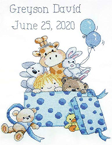 Image of Boy's Toys Stamped Cross Stitch Kit