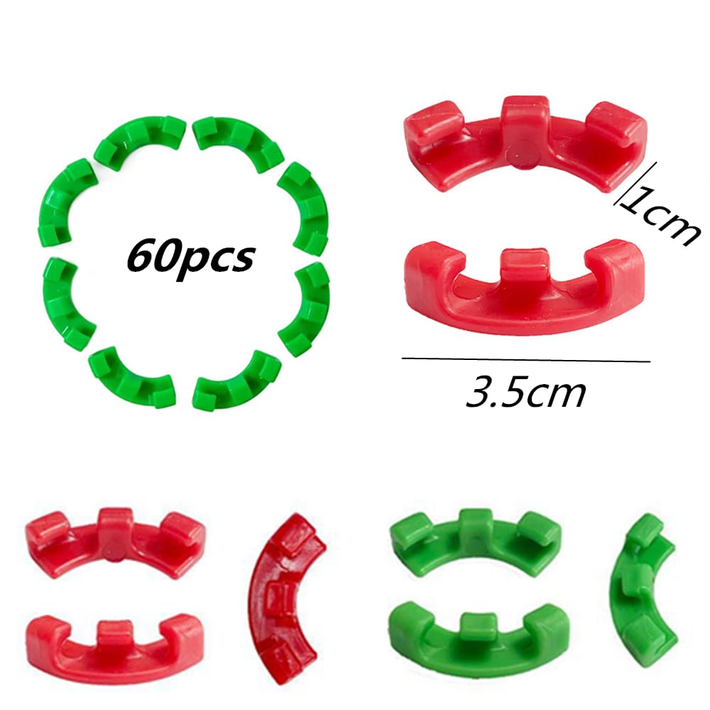 PERSZEN Lot De 60 Pinces à Plantes Réutilisables 2 Tailles Réglables Pour Soutenir Les Tiges De Fleurs, Vignes, Légumes, Tomates Grimpantes