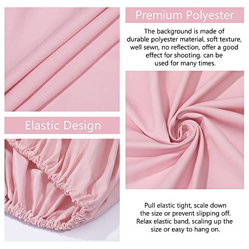Image of Pink Arch Backdrop Cover 6.5ft Pink Balloon Birthday Photo Photography Background for Party Baby Shower Wedding Decorations