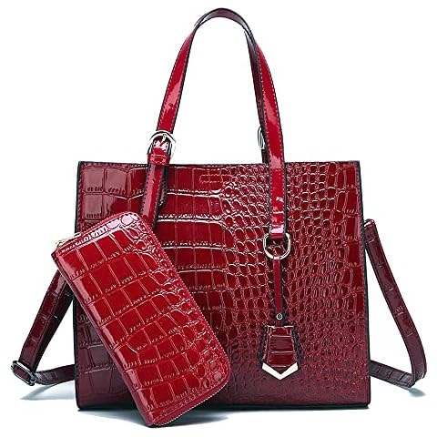 Sac à main Coolives Crocodile Rouge Cover
