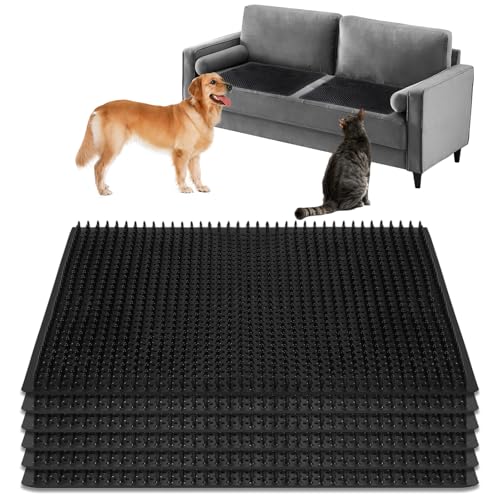 Best Couch Materials for Dogs: Durable, Waterproof, and Pet-Friendly Options 11 6 PCS Scat Mats for Dogs and Cats Keep Dogs Off Couch Keep Cats Off Countertops Heavy-Duty Soft and Harmless to Pets(11.8inch*11.8inch)