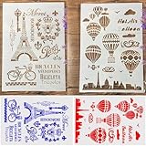 Photo Gallery stencil per la creazione di biglietti, 2 pezzi, formato a4, 29 x 21 cm, stencil con parole francesi, per dipingere su legno, pareti, mobili, tela, tessuto, album di carta, album di ritagli Photo Gallery stencil per la creazione di biglietti, 2 pezzi, formato a4, 29 x 21 cm, stencil con parole francesi, per dipingere su legno, pareti, mobili, tela, tessuto, album di carta, album di ritagli