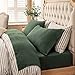 PURE ERA Jersey Knit 4pc Bed Sheet Set 100% T-Shirt Cotton Super Soft Comfy Breathable Fits Mattress Up to 20