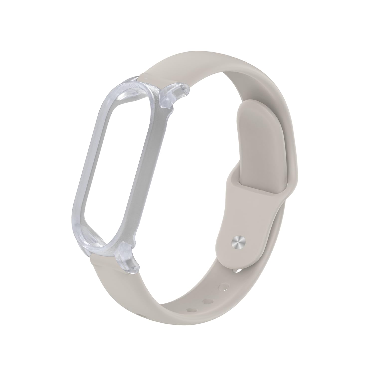 TUDIA PC-Hülle mit verstellbarem Silikonarmband für PLAUD NotePin AI Voice Recorder [5,6"–8,5" Handgelenke] Leicht bequem tragbar und sicherer Sitz - Sand