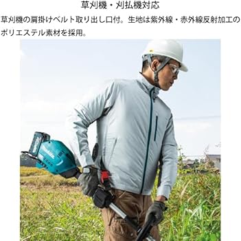 Amazon.co.jp: マキタ 18V/14.4V/10.8V 充電式ファンジャケット グレー