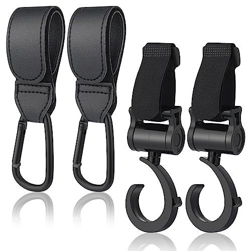 MultiValue Kinderwagen Haken 6er Set | Polyester Mit Karabiner | Universal Für Kinderwagen & Rollstuhl