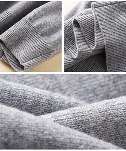 Cashmere Cotton Blend Turtleneck Men Pullover Fall Winter Pull Homme Neck Jumper High Collar Knitted Sweater3