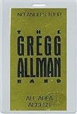 Gregg Allman 1987 Laminated Backstage Pass