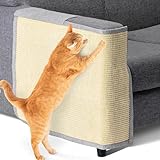 Picture of Navaris Cat Scratch Mat Sofa Protector - Natural Sisal Furniture Protector Scratching Pad for Cats - Scratch Carpet for Couch, Sofa, Chair
