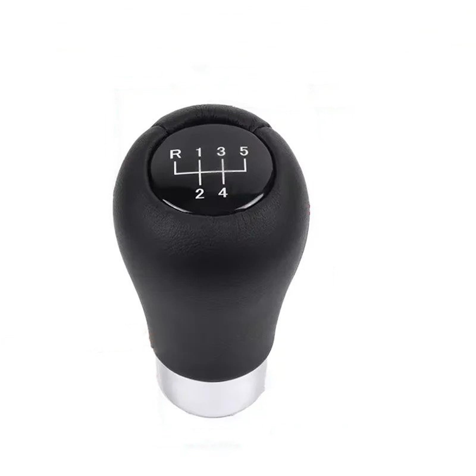 DWTNMEX Gear Shift Knob for BMW E46 E34 E36 Etc Car Shifter Lever Head 5/6 Speed Manual Gear Shift Knob Leather Perforated(SQ-031-5speed)