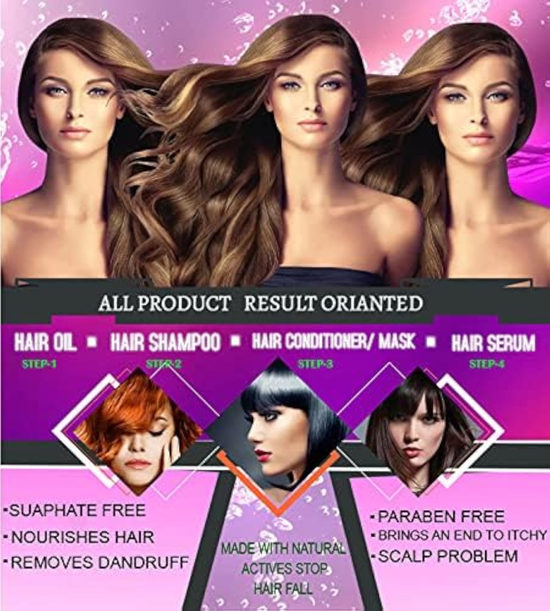 Professional Keratin Hair Mask for Growth & Control
