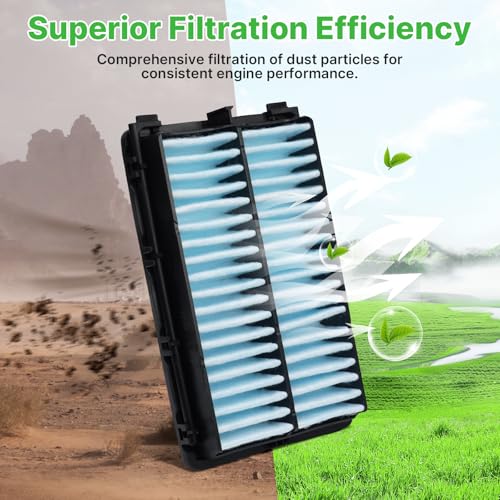 Image of 2PCS Engine Air Filter Fit for Tucson 2022-2026, 2021-2026 Santa Fe