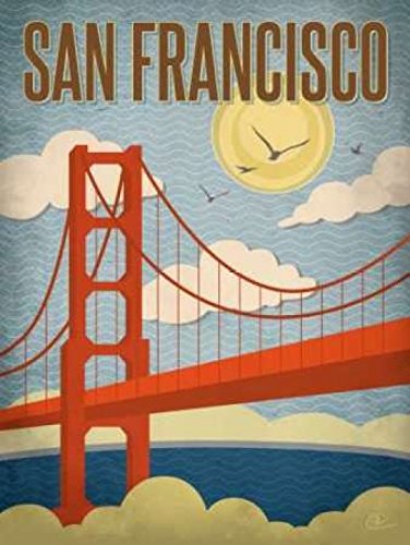 The Poster Corp Renee Pulve – San Francisco Golden Gate Bridge Fine Art Print (27.94 x 35.56 cm)