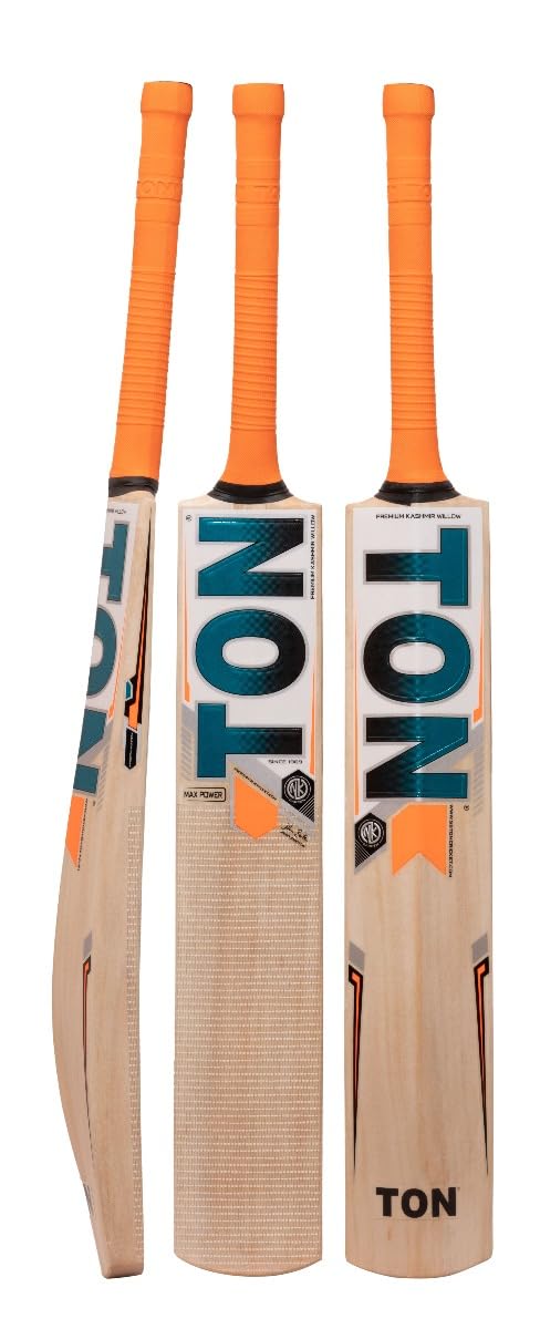 SS Ton max power kw bat Grade 3 Kashmir Willow Cricket Bat ( Size: Short Handle,Leather Ball )-image-48