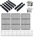 WEBROIL 66097 Grill Grates & 66033 Flavorizer Bars and 66045 Warming Rack for Weber Genesis II 400 Series, Grill Parts for Genesis II S-410,S-440,E-410,S-440