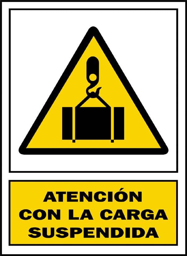 Señal Carga Suspendinda Pvc 337 Pla-Cast
