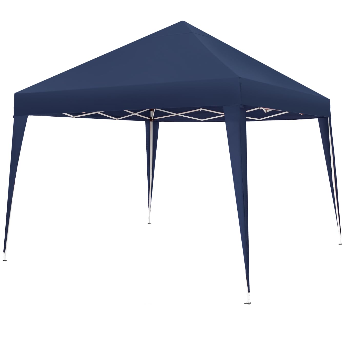 tectake® Carpa Plegable, Estructura Robusta, Regulable, Cenador, Pergolas de Jardin, Toldo Camping, Playa, Exterior, Carpas Repelentes al Agua, Cenadores para Jardin - 3x3 m Azul