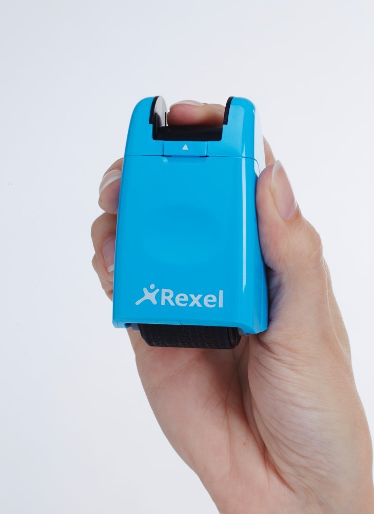 Rexel ID Guard Ersatzpatrone für Tintenrollstempel, Inklusive Tinte, Blissful Blue, 2113007