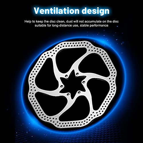 HHuin 180 mm / 160 mm 6 inch roestvrij staal fiets rotor remschijf MTB fiets remvoering voor mountainroad… - Afbeelding 3