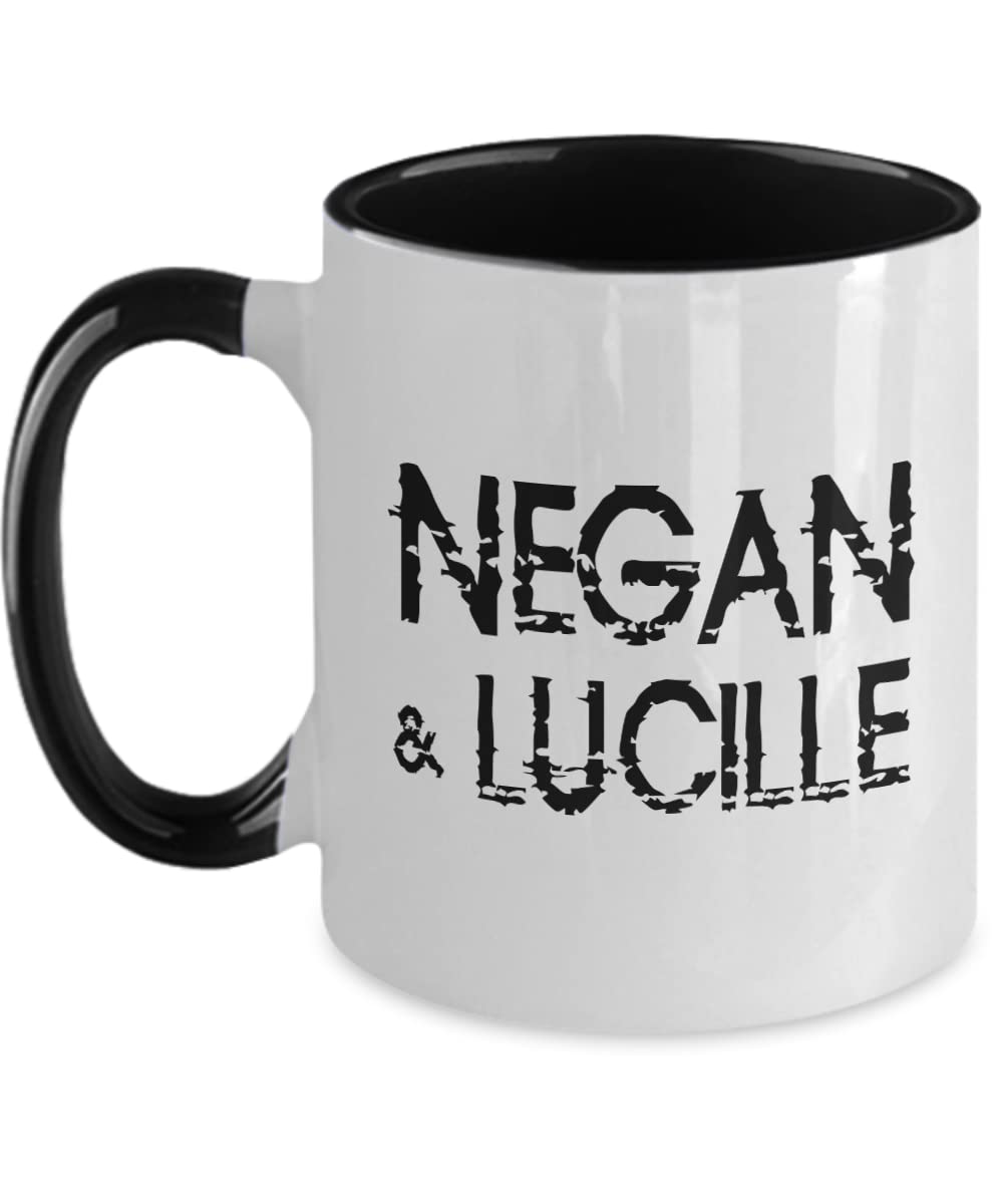 Lucille Mug Negan and Lucille Funny Gift Idea Two Tone, 11oz, Black