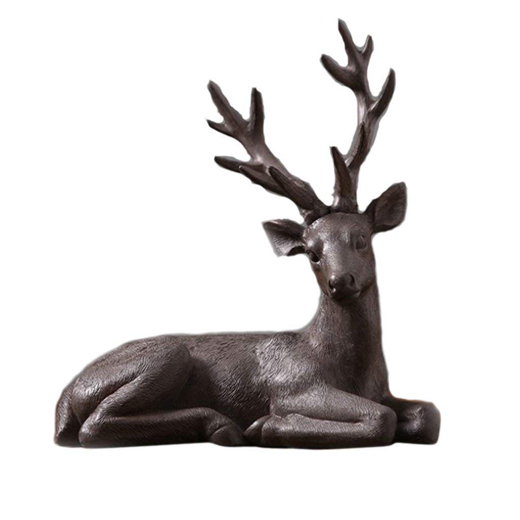 Harz Hirsch Figur Ornament Tischdekoration Kunstsammlung für Wohnzimmer Leseraum Weihnachtstag Deko