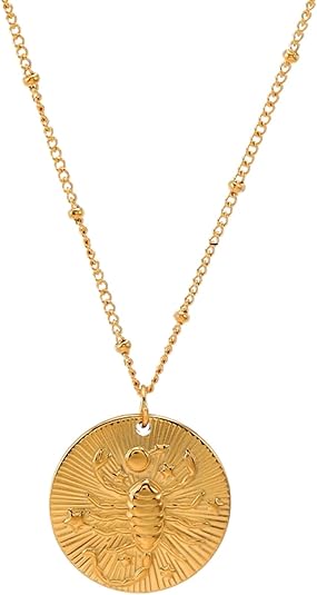 Dainty Gold Plated Zodiac Necklace Astrology Constellation Horoscope Jewelry Gifts