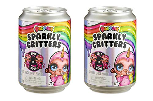 Poopsie Sparkly Critters That Magically Poop or Spit Slime | Pack of Two