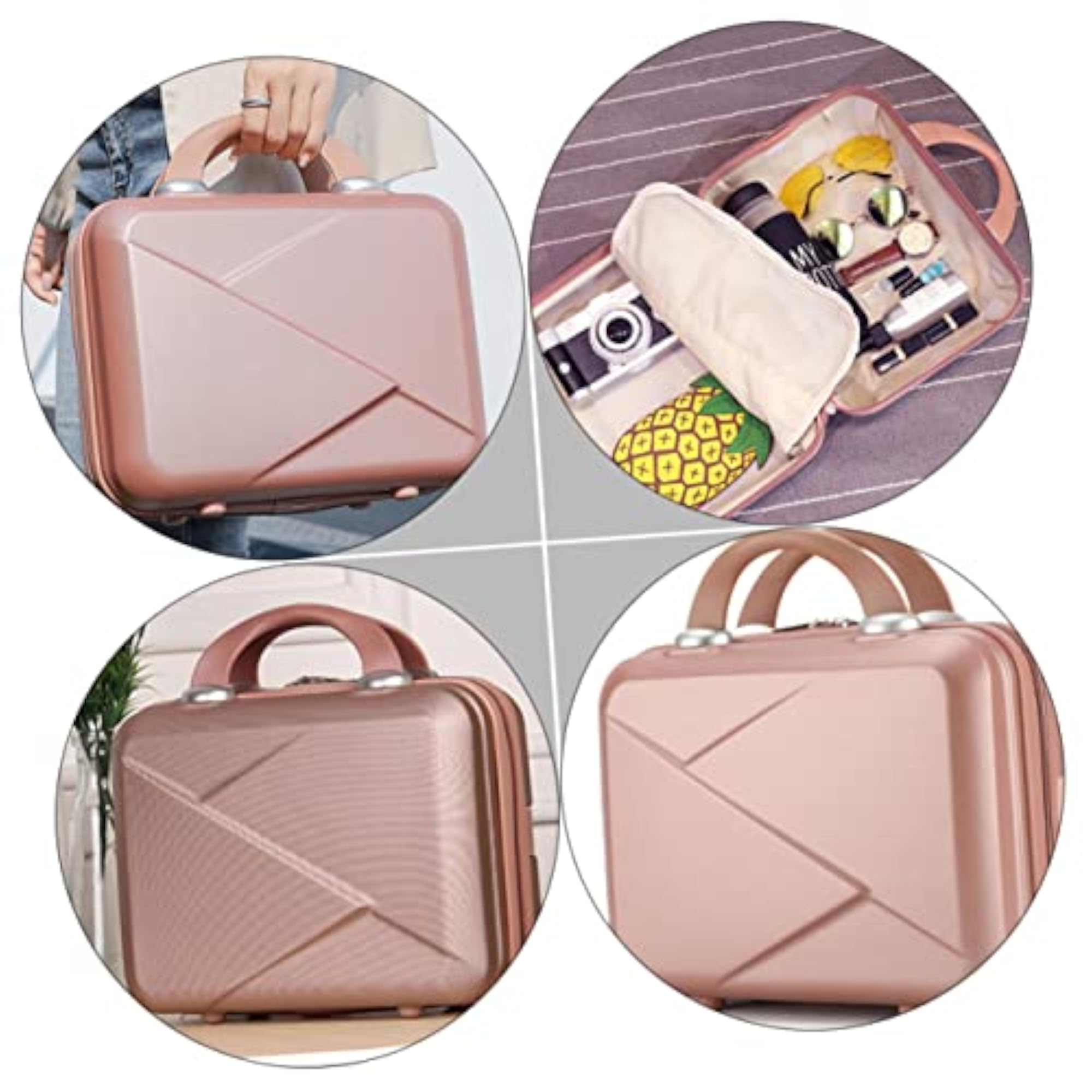 Portable Makeup Storage Case for Women, Travel Cosmetic Organizer