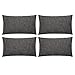 TAN.TOMI Funda Cojin 30x50 cm Juego de 4,Fundas de Cojín de Imitación de Lino para Cojines Decorativos, Cojines De Sofá, en Muchos Colores(Gris Hierro)