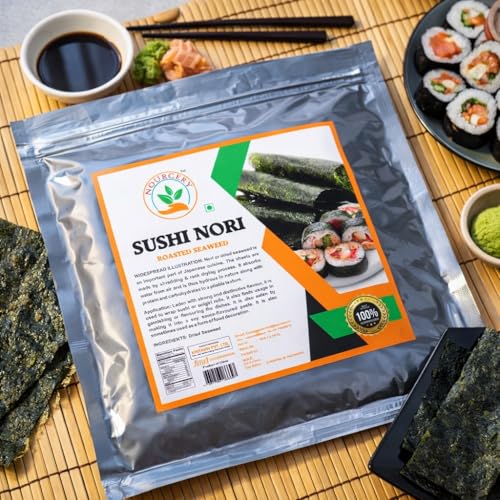 Image of Nourcery Sushi Nori Sheets, 10 Sheets / 30gm (Seaweed Stratum)