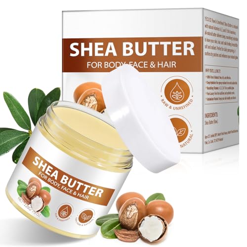 Sheabutter Bio 220g – Feuchtigkeitsspendend und Nicht Fettend, Sheabutter für Körper, Gesicht und Haare, Natürliche Pflege für Trockene Haut und Haar Sheabutter Bio 220g – Feuchtigkeitsspendend und Nicht Fettend, Sheabutter für Körper, Gesicht und Haare, Natürliche Pflege für Trockene Haut und Haar