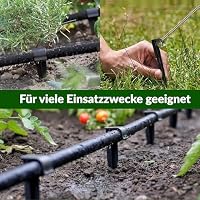 GARDENIX 200 Stück AquaPEG Gartenschlauch Anker Boden Erdspiess Befestigungsanker für Tropfschlauch Perlschlauch Steckgabel – Ansicht 4