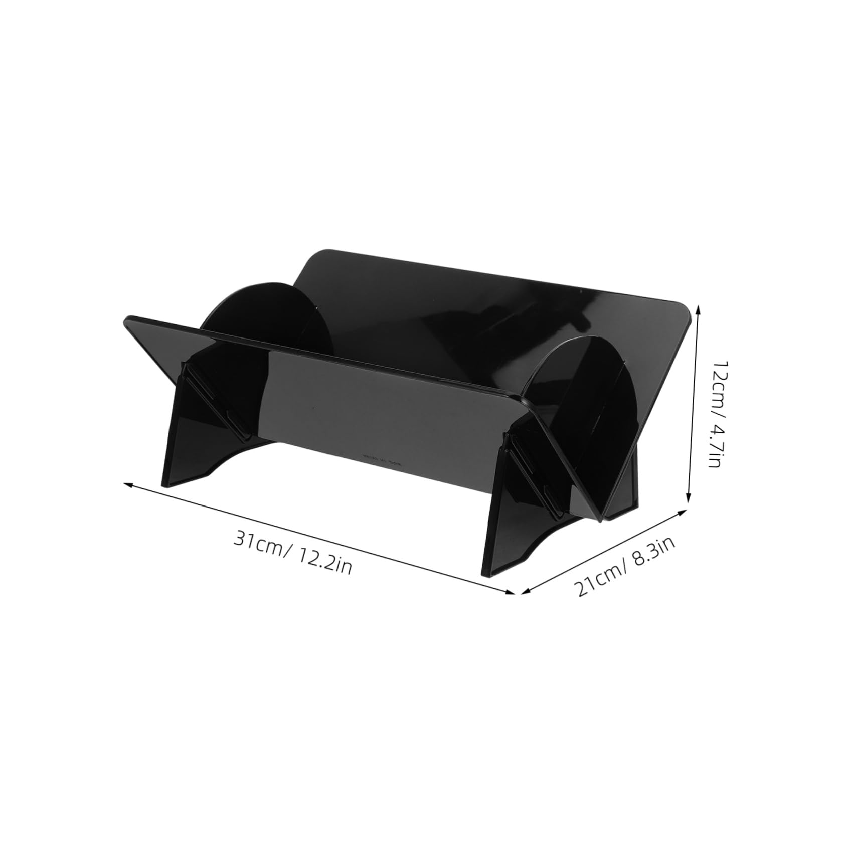 AUTSUPPL Multi-functional Vinyl Record Storage Rack Sleek Desktop Cd Holder for Albums Magazines Organizer for Home Office Decor Elegant Design for Efficient Space Utilization