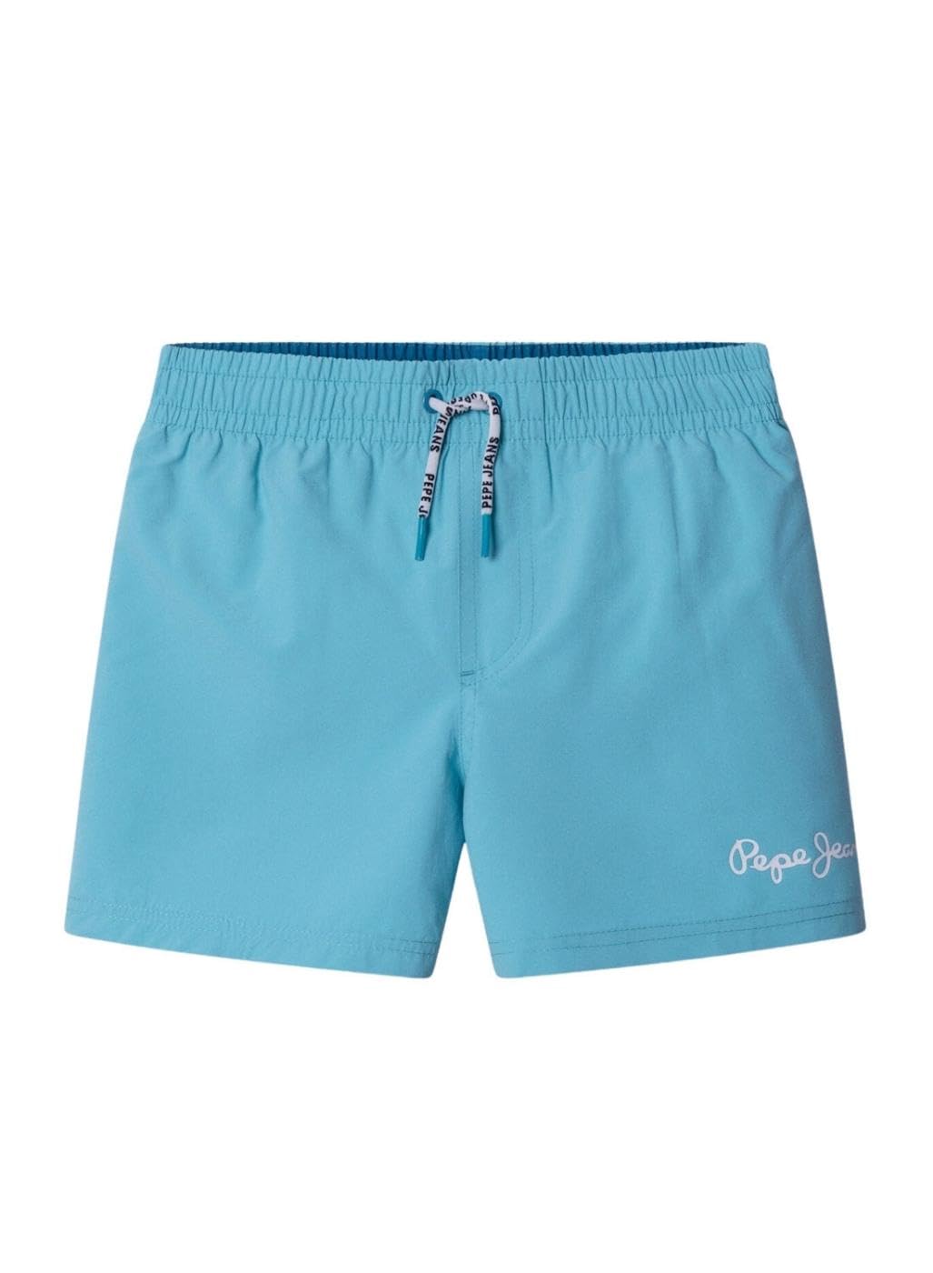 Pepe Jeans Boy's PJ Solid Swimshort Shorts, Blue (Light Turquoise Blue), 10 Years