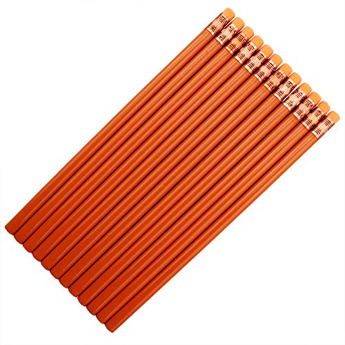Lápices EZPENCILS & GIFTS 2HB x70 naranja con borrador miniatura 1